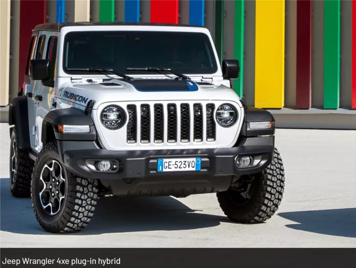 The new Jeep Wrangler 4xe with Gorilla Glass windshield